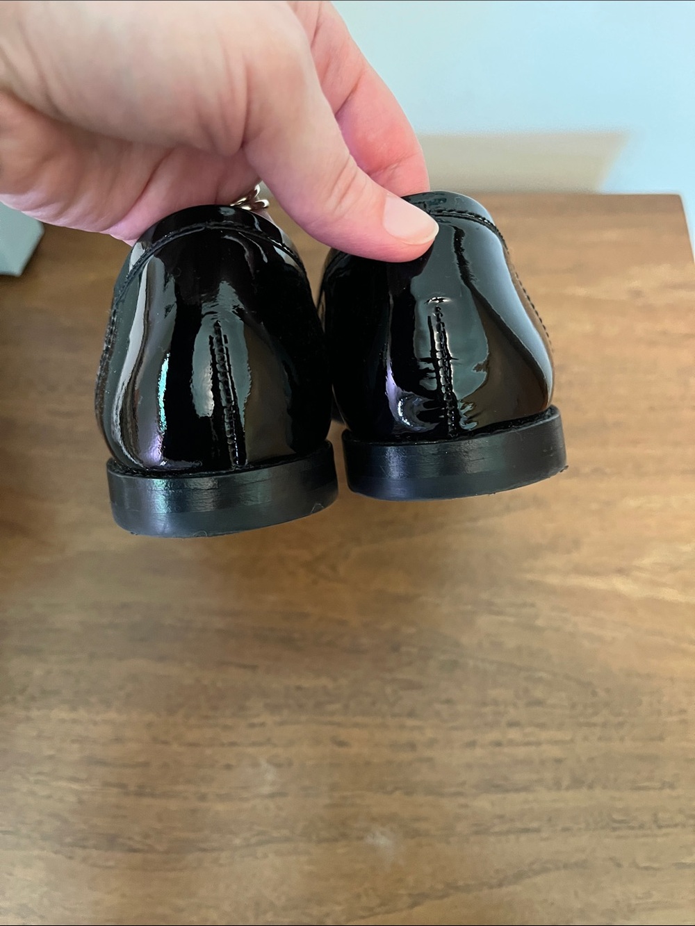 Margaux Black Patent Andie Leather Loafers - Picture 4 of 7